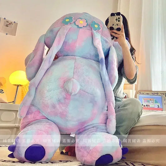 120cm Large Big Size Disney Stitch Anime Plush Stuffed Doll Room Kawaii Plushies Pillow Ornaments Children's Holiday Gifts