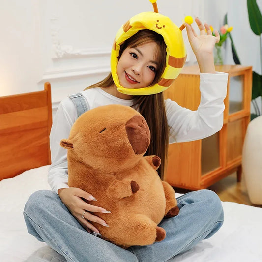 50cm Capybara Plush Simulation Capibara Anime Fluffty Toy Cute Doll Stuffed Animals Soft Doll Plush Children's Birthday Gifts
