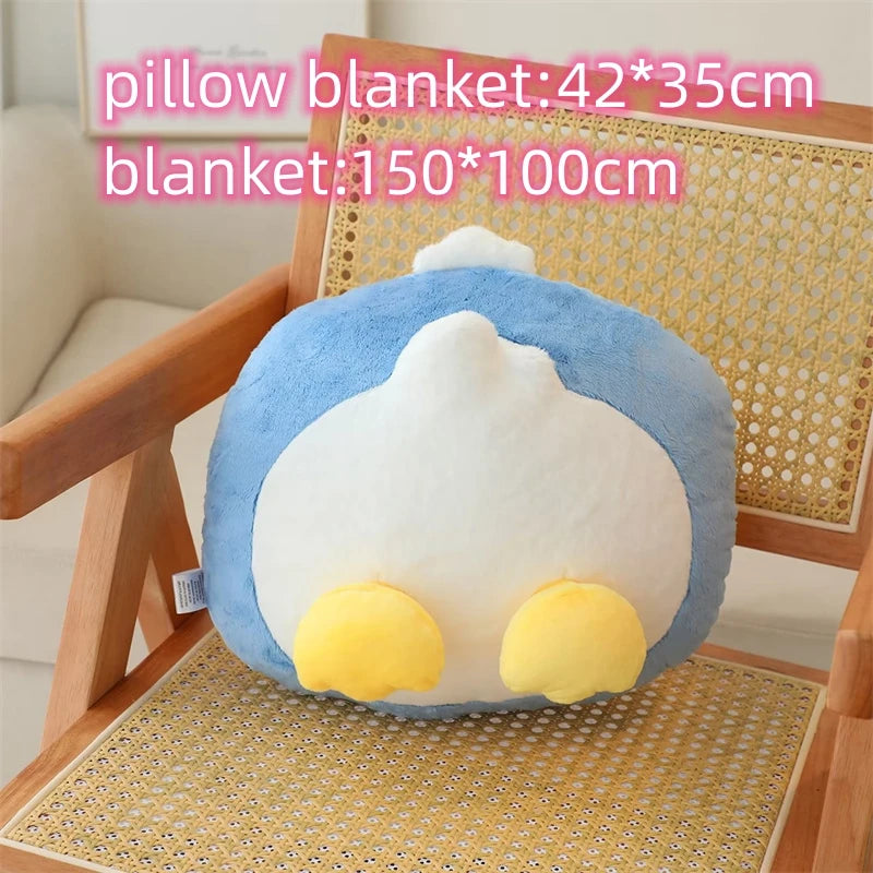 Kawaii Sanrio Plush Throw Pillow Pillow Blanket Pekkle Plush Doll Cute Anime Plush Doll Toys Gifts For Girls