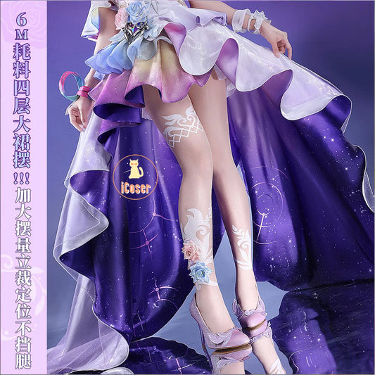 Honkai Star Rail Cyrene Cosplay Costume Wig Dress Headwear New Skin Outfit Elysia Amphoreus Halloween Party for Women Girls Prop