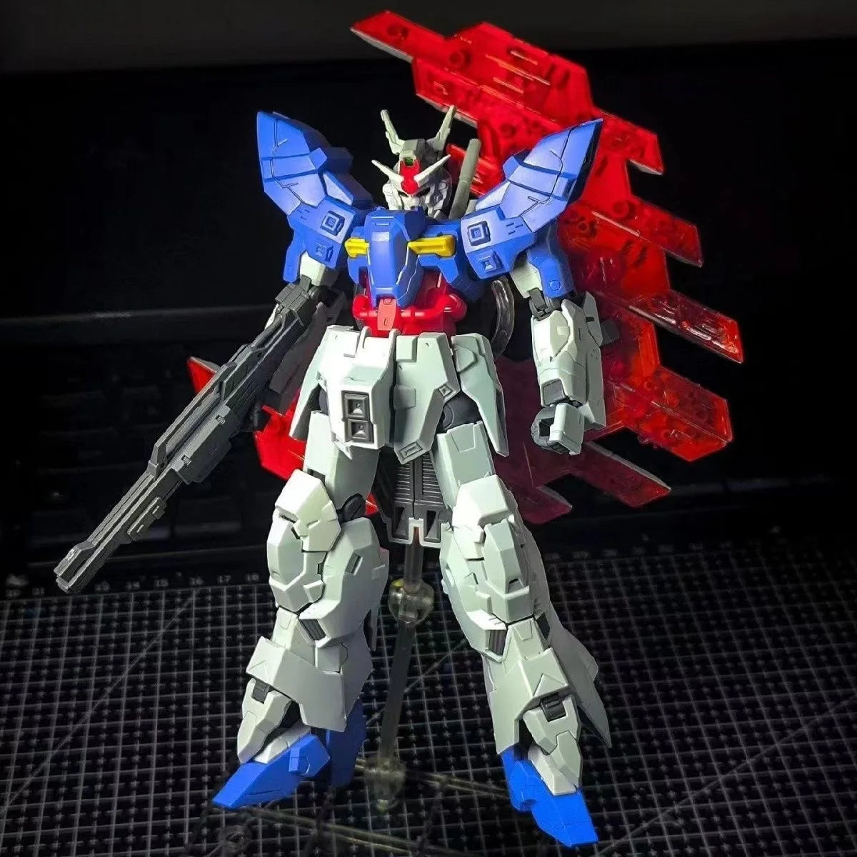 In Stock JUJIANG Model Moon HG 1/144 AMS-123X-X Long Rifle Equipped Assembly Model Kits Action Figures Robot Mecha Kids Gifts