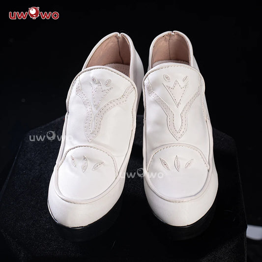 UWOWO 2B Shoes Game 2B Catgirl Namjatownn Collab White Cosplay Shoes Halloween Shoes