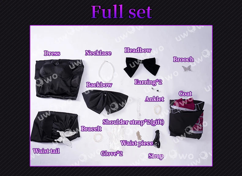 IN STOCK UWOWO Kafka Cosplay Game Honkai Star Rail Fanart Kafka Gown Cosplay Costume Halloween Costume