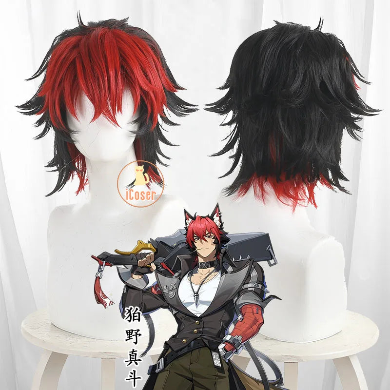 Zenless Zone Zero Komano Manato Cosplay Costume Wig Uniform Ears Spook Shack Halloween Party for Women Men Girls Role Play Props