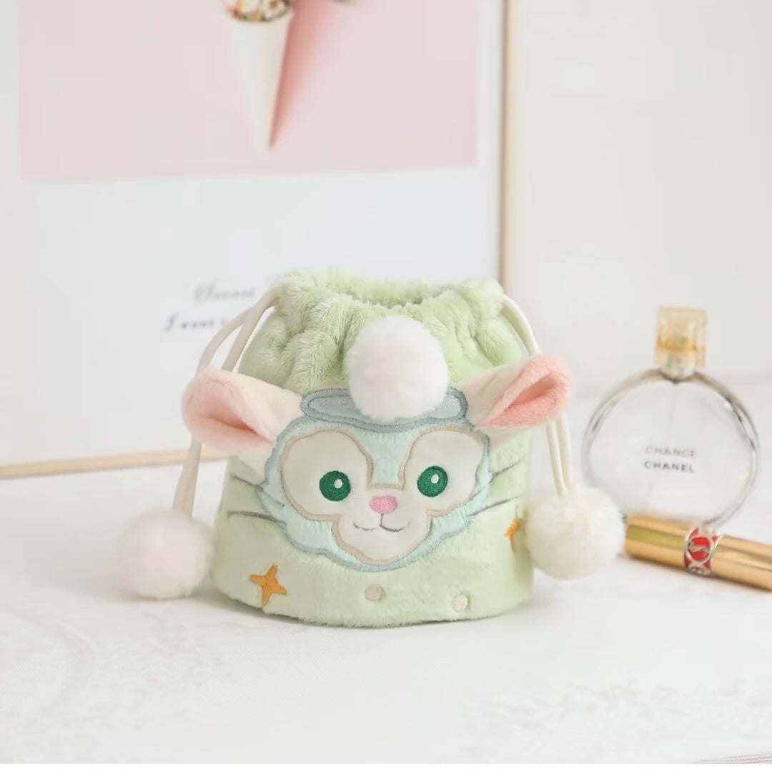 Disney Stella Gelatoni Plush Cosmetic Bag Cartoon Anime LinaBell Shoulder Bag Coin Purse Bundle Pocket Gifts For Girl