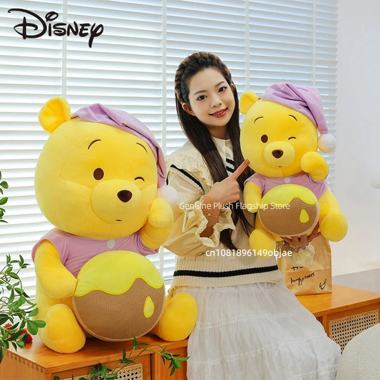 35/50/60CM Big Size Disney Pooh Bear Cartoon Anime Plush Stuffed Doll Room Decoration Kid Peluche Pillow Plushies Ornaments Gift