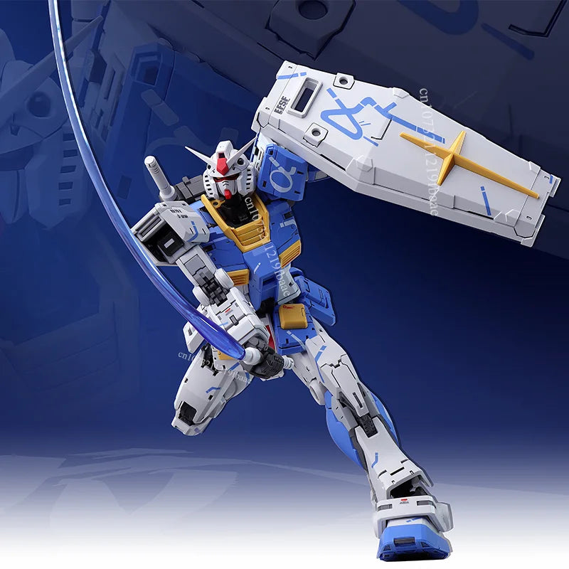FAT CAT Model RX-78-2 2.0 RG 1/100 Kuryu Kenichi Color Assembly Model Kit Toy Asano Blue Action Figure Plastic Gifts