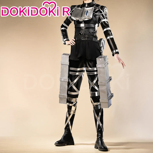 IN STOCK Levii Mikasaa Erenn Cosplay Costume Anime【S-2XL】DokiDoki-R Women Men Leather Battle Uniform Plus size