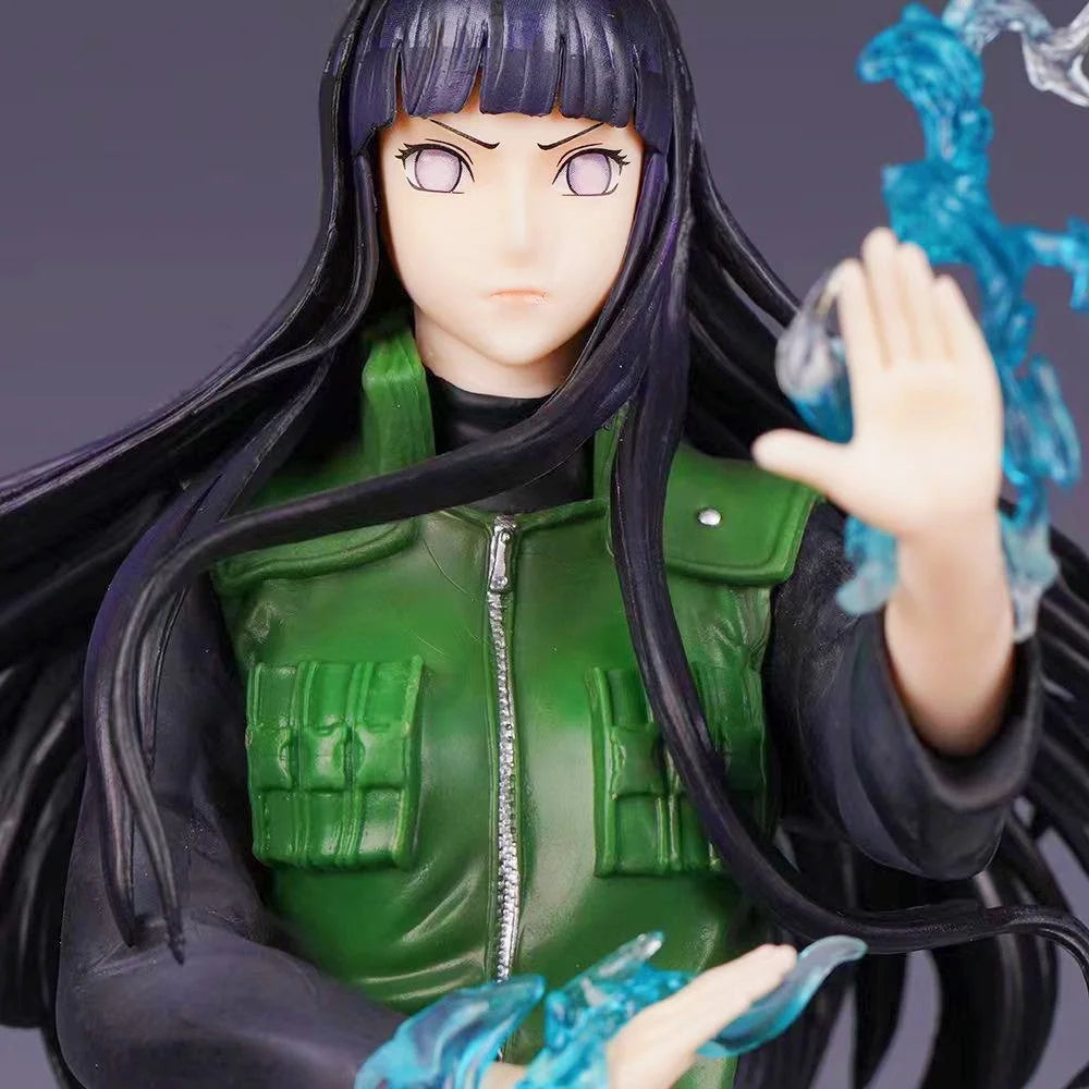 34cm Anime NARUTO Hyuga Hinata PVC Action Figure Statue Desktop Ornament Model Toy Gift