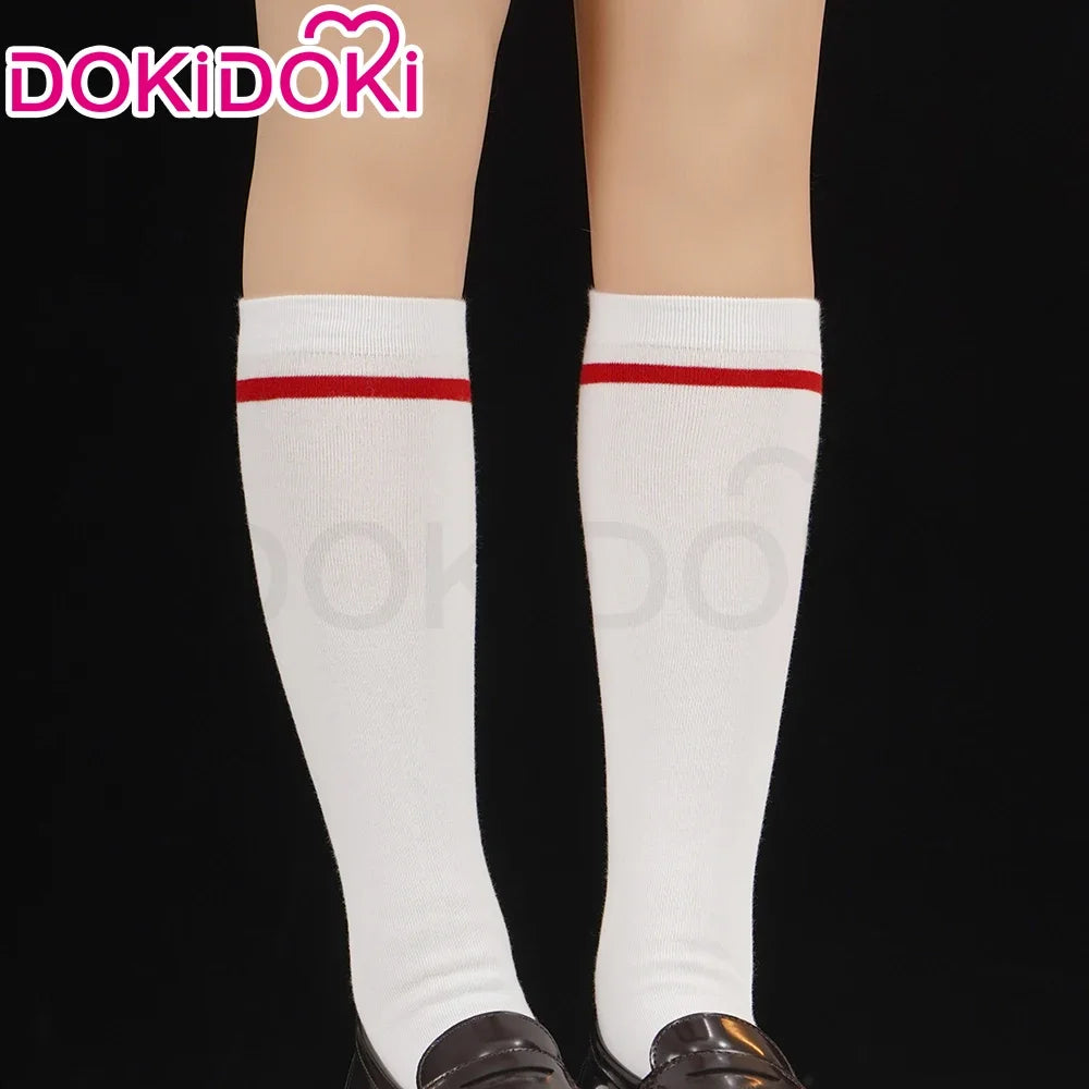 IN STOCK Reii / Asukaa Cosplay Costume DokiDoki-SR Anime Cosplay Women Asukaa Costume Socks Rei School Uniform Halloween Costume