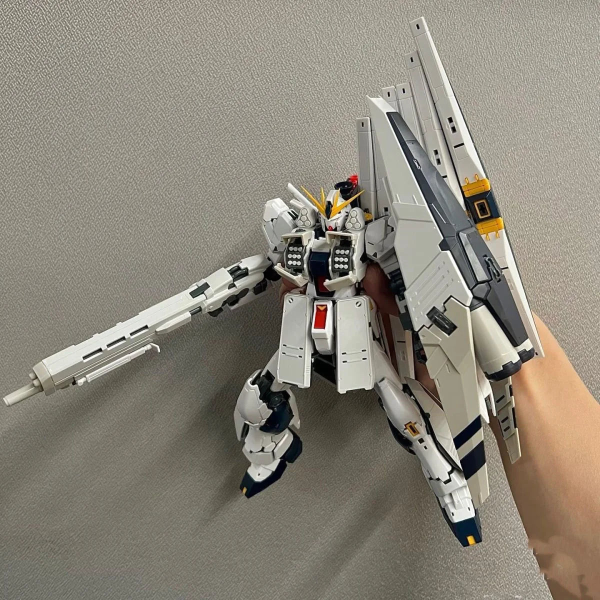 In Stock GAOGAO Model RX-93 V HWS RG 1/144 Double Funnel Assembly Model Kit Toy Action Figures Plastic Model Kit Gift