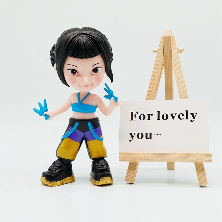 15.5cm KPop Demon Hunters Anime Figure Cartoon Cute Rumi Action Figure Kawaii Mira/Zoey Figurine PVC Collection Model Doll Toys