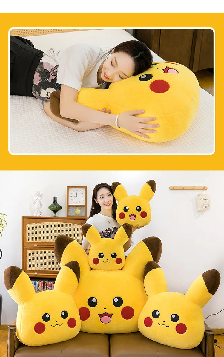 90cm Super Big Size Pokemon Pikachu Anime Plush Stuffed Doll Kawaii Room Decorated with Plushies Pillow Holiday Gifts