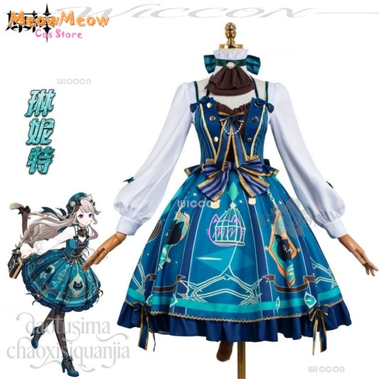 Genshin Impact Lynette Cosplay Set Polyester Unisex