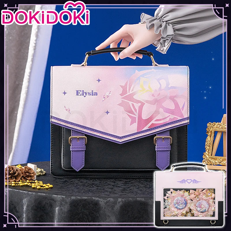 Sunday Elysia Doujin Bag Game Honkai Star Rail DokiDoki Sunday Cosplay Props School Bag HSR Itabag Halloween