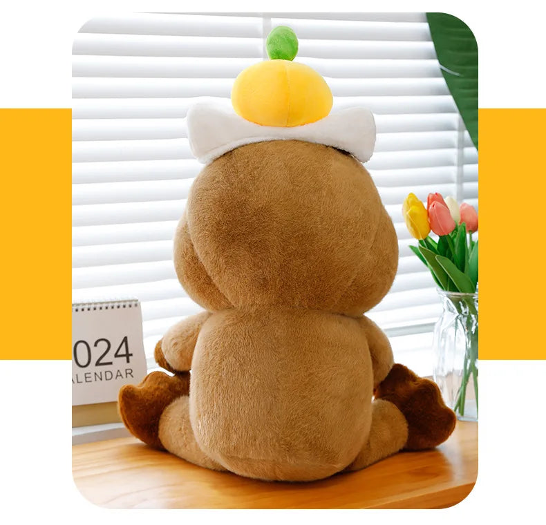 Capybara Plush Toy Stuffed Animal for Kids Birthday Christmas Gift Soft Cuddly Doll Comforter Wholesale Cute Capybara Pillow