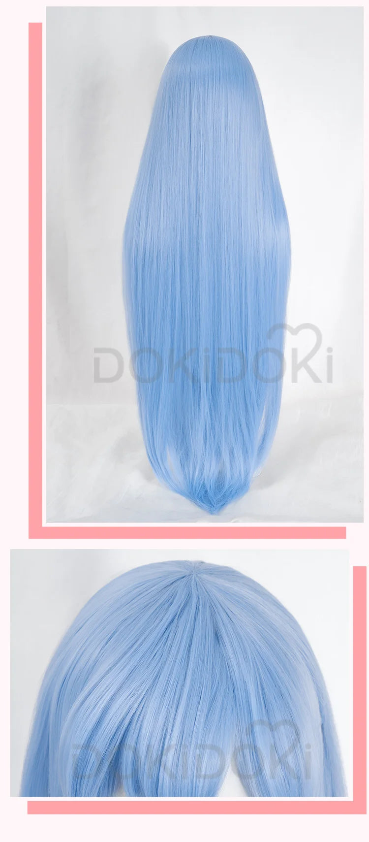 IN STOCK Esdeath Wig Anime Akame ga KILL! Cosplay DokiDoki Esdeath Women Blue Long Hair Heat Resistant Synthetic Akame ga KILL!