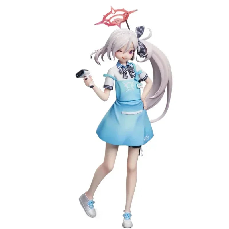 24cm Anime Blue Archive Figurine Mutsuki Cashier Action Figures PVC Cute Girl Statue Collection Model Peripheral Decor Toys Gift