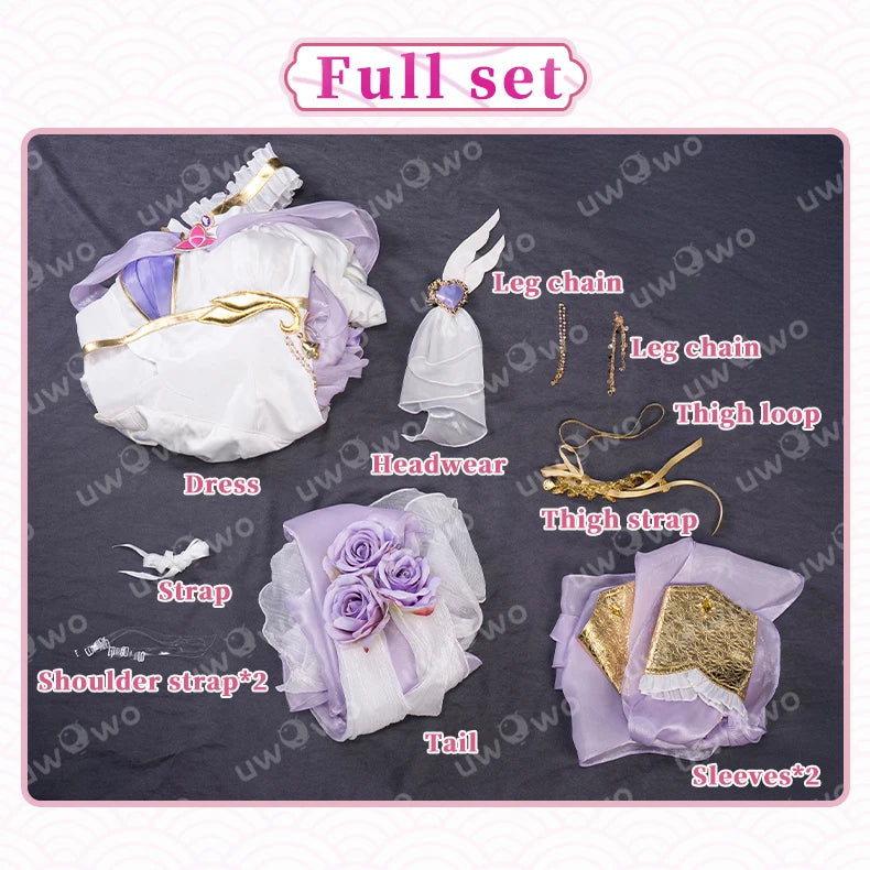 IN STOCK UWOWO Elysia Cosplay Game Honkai Impact 3: Elysia Gown Fanart Cosplay Costume Halloween Costume