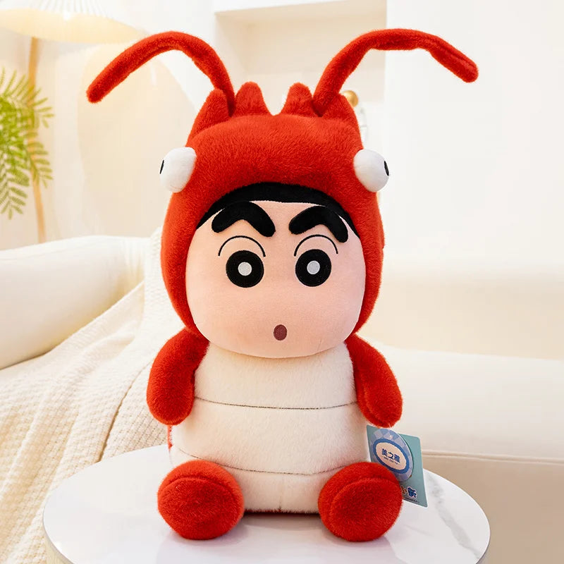 Cartoon Crayon Shin Chan Cosplay Bee Lobster Deer Plush Toy Kawaii Stuffed Figure Plushies Soft Pillow Sofa Bed Home Decor Girl