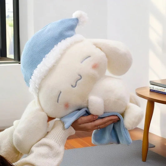 50CM Sanrio Sleeping Cartoon Anime Cinnamoroll Plushies Stuffed Animal Home Decoration Peluche Sleeping Pillow Holiday Gifts