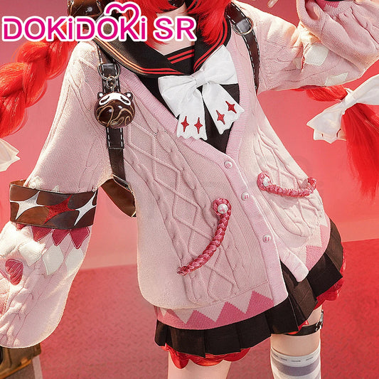 Ukinami Yuzuha Cosplay Costume Game Zenless Zone Zero DokiDoki-SR ZZZ Women Cute Pink Sweater Yuzuha Halloween Cosplay