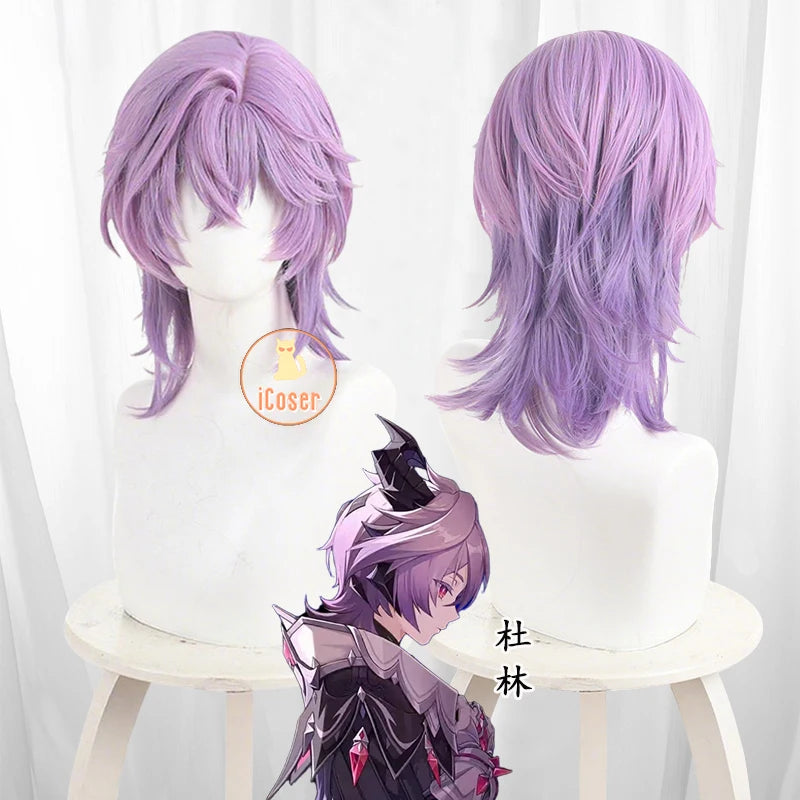 Genshin Impact Durin Cosplay Costume Wig Uniform Headwear Game Role Play Outfit Halloween Christmas Party for Women Men Girls