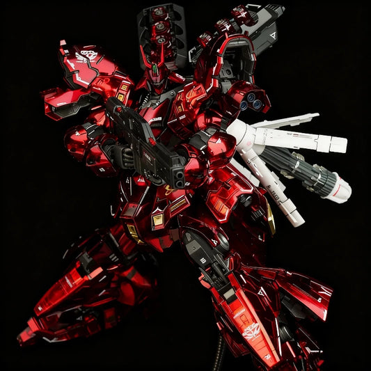 In-Stock RG 1/144 Sazabi Clear Color Mechanical Core Plating Assembly Model Kit Action Figure Desktop Decoration Trendy Toy Gift