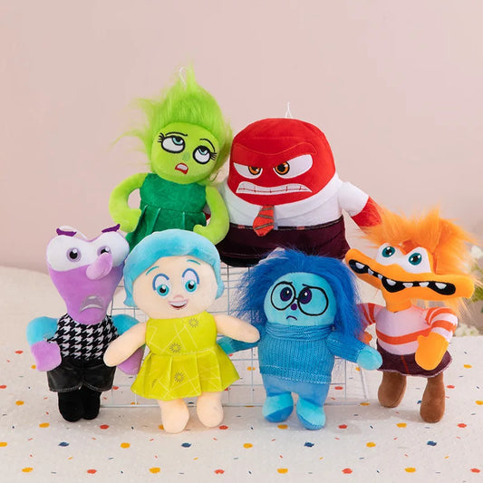 New Inside Out 2 Plush Anxiety Doll Cute Joy Fear Anger Disgust Sadness Riley Plushish Toys Collection Model Toy Birthday Gift