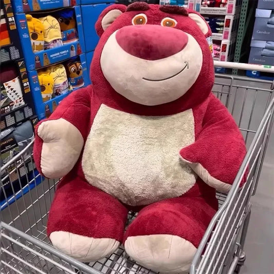 120cm Large Big Size Disney Lotso Cartoon Anime Plush Stuffed Doll Room Kawai Plushies Pillow Ornaments Children's Holiday Gifts