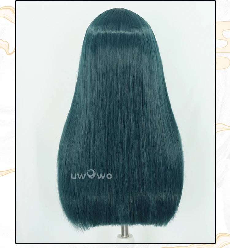 IN STOCK UWOWO Maomao Wig Anime The Apothecaryy Diaries Maomao Dance Dress Cosplay Wig Long Dark Green Wig 80CM
