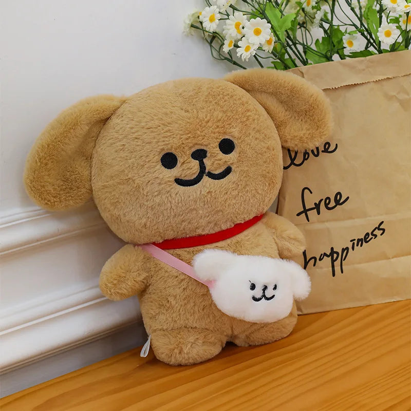 45/70cm Big Size Maltese Backpack Cartoon Anime Plush Stuffed Doll Kawaii Room Decoration Plushies Pillow Ornament Children Gift