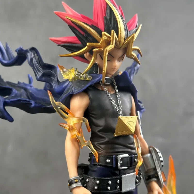 2025 28cm Anime Duel Monsters Yugi Muto Figure PVC Statue Model with 2 Heads Collectible Decoration Toy Christmas Gift