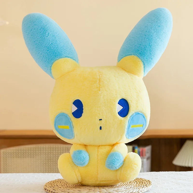 30/50/70cm Big Size Positive and Negative Pikachu Pokemo Anime Plush Stuffed Doll Room Decoration Plushies Pillow Holiday Gifts