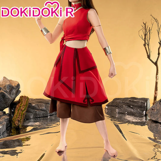 Katara Cosplay Costume Anime Cosplay【S-3XL】DokiDoki-R Women Red Dress Katara Costume Plus Size