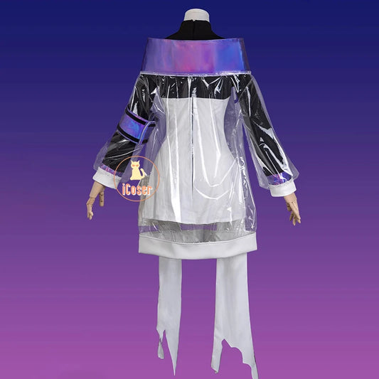 Arknights Eblana Dublinn Cosplay Costume Necrass Uniform Jacket Headwear Earrings Halloween Party for Women Girls Props iCoser