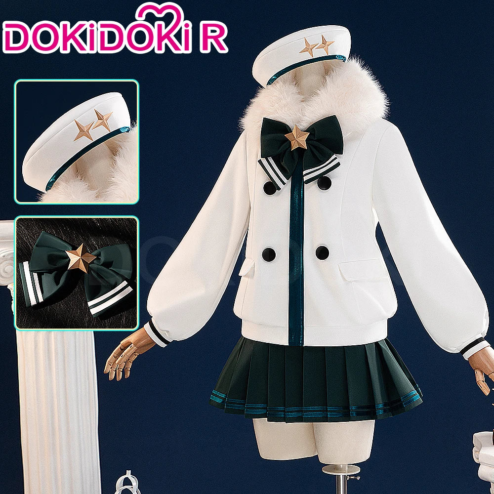 Mikuu Cosplay Costume DokiDoki-R Mikku Women Cute Winter Costume Snow Mikuu Cosplay