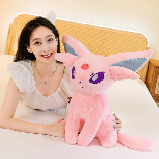 40/70cm Espeon Pokemon Plush Toys Large Anime Doll Pillow Cartoon Giant Pokémon Eifie Plushie Stuffed Gift for Kids Christmas