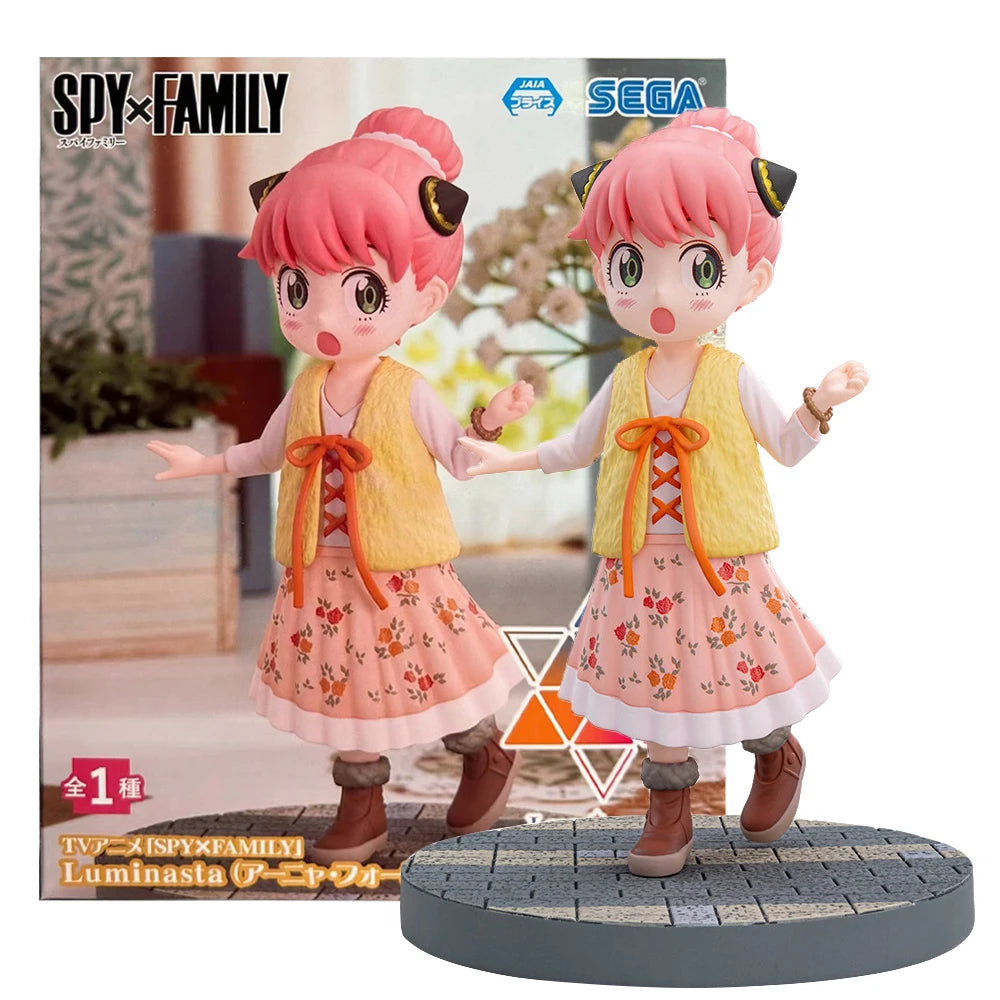 Bandai 15CM Anime Spy × Family Anya Forger Figure Animation Ver Fashion Dress Up Vol.3 Cute Model Toy Gift Doll Action Figure