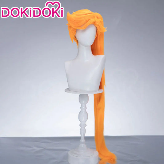 Alice Auriana Wig Anime LoliRock Cosplay Wig DokiDoki Women Pink Orange Long 100cm Curly Alice Cosplay Hair Free Wig Cap
