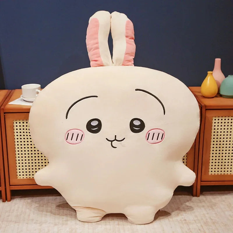 Very Soft Chiikawa Hachiware Usagi Back Cushion Big Size Cuddly Pillow Cartoon Stuffed Anime Sofa Bed Cushion Home Decor Gifts