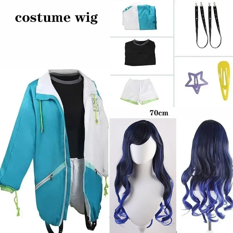 Project Sekai Shiraishi An Costume Set Cotton Polyester - costume and wig / XS(old)