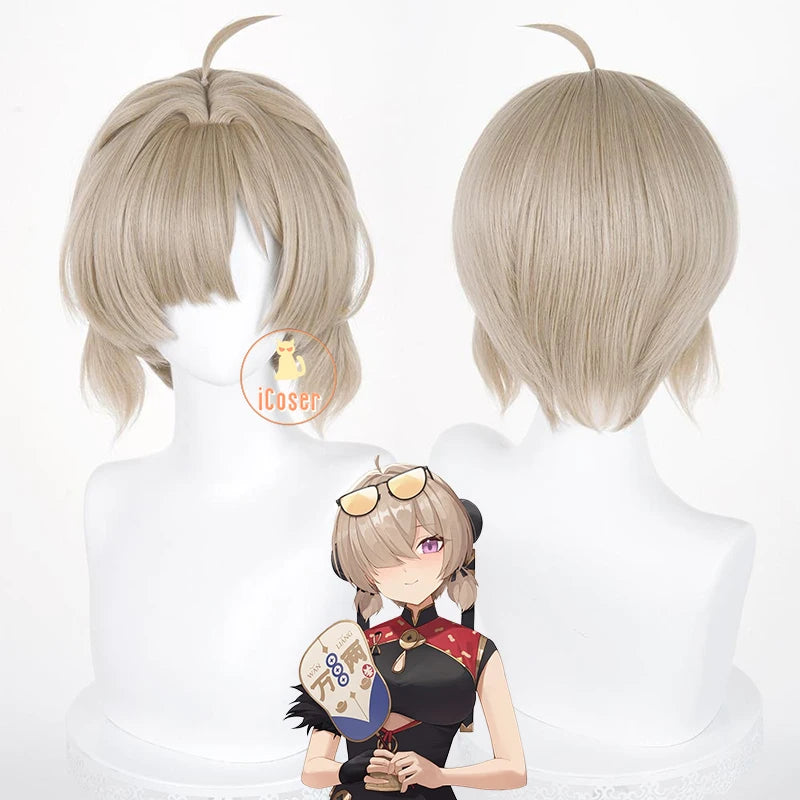 Zenless Zone Zero Sweety Cosplay Costume Wig Cheongsam Uniform Headwear Sunglasses Yum Cha Sin Halloween for Women Girls iCoser