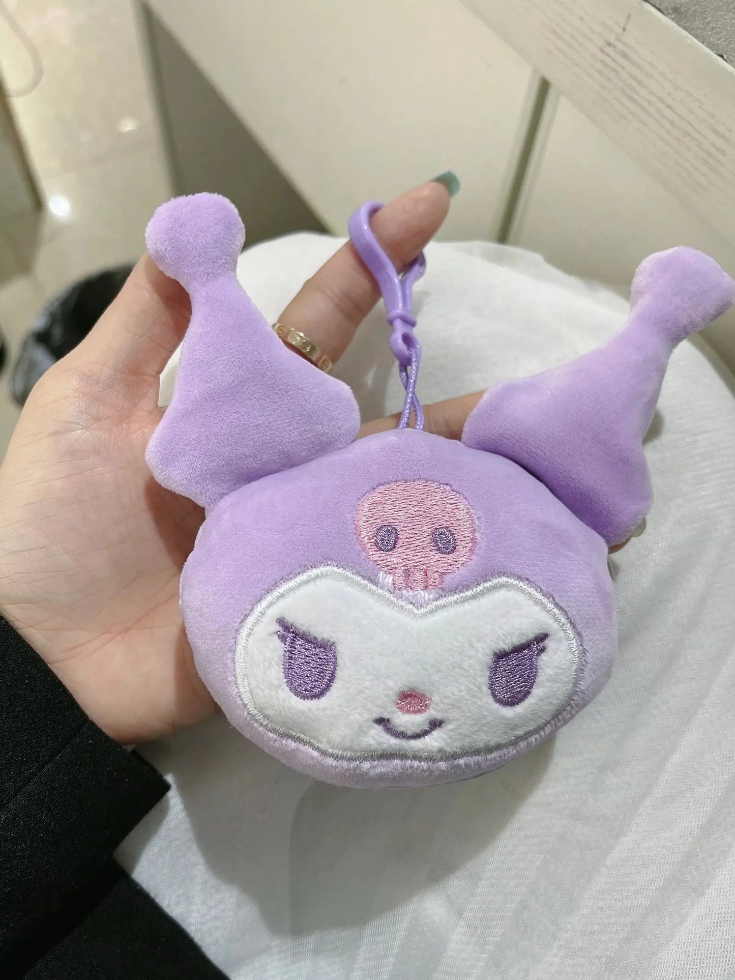 Big Size Sanrio Kuromi Series Plush Toys Kawaii Kuromi Stuffed Dolls Bedside Pillow Bay Window Large Cushion Gift For Kids