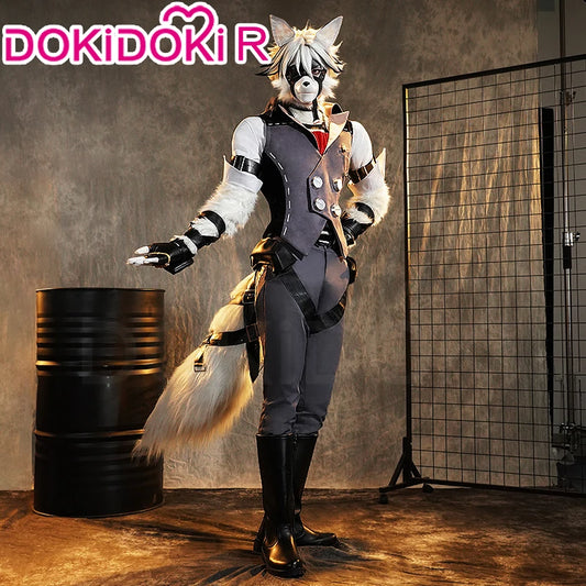 Von Lycaon Cosplay Costume Game Zenless Zone Zero【S-3XL】DokiDoki-R ZZZ Von Lycaon Ears Tail Halloween Plus Size