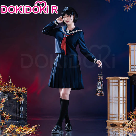 IN STOCK Shimizu Hinako Cosplay Costume Anime【S-2XL】DokiDoki-R Women School JK Uniform Dress Cosplay Halloween Plus Size