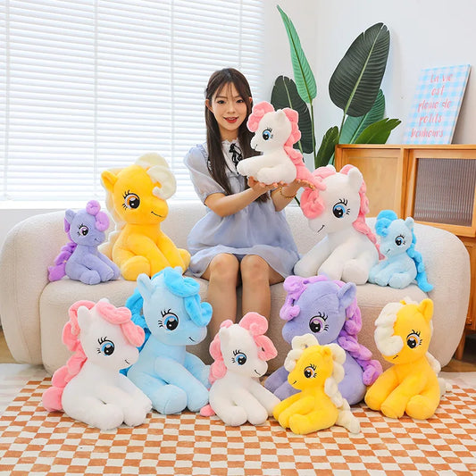 Anime My Little Pony Prototype Plush Doll Soft Pillow Girl Heart Fluttershy Sofa Ornaments Children'S Toys Birthday Gifts Custom