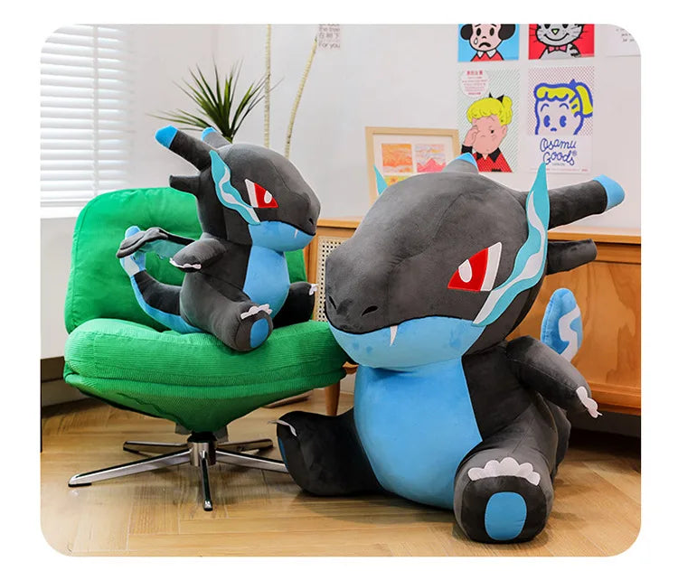 80cm Super Big Size Pokemon Charizard Anime Plush Stuffed Doll Room Decoration Plushies Children's Pillow Kawaii Ornaments Gifts