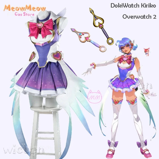 DokiWatch Kiriko Cosplay Set Polyester Overwatch 2