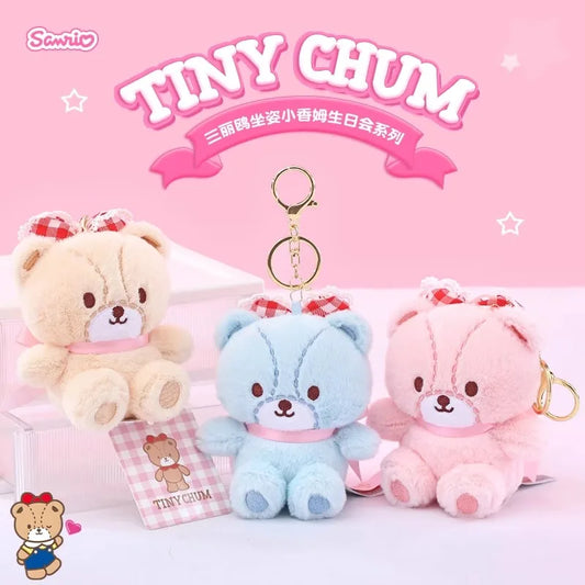 Anime Hello Kitty Cartoon Sanrio Tiny Chum Plush Toys Y2K New Mini Plush Doll Pendant Backpack Keychain Pendant Gift for Girls